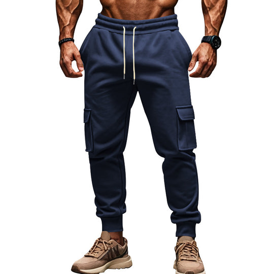 Herren Cargo-Freizeithose mit verstellbarem Bund und funktionalen Taschen R&B