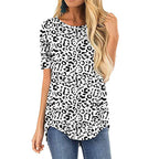 Damen Tiermuster T-Shirt R&B