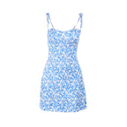 Damen Freizeitliches Minikleid mit floralem Muster und verstellbaren Spaghetti-Trägern R&B
