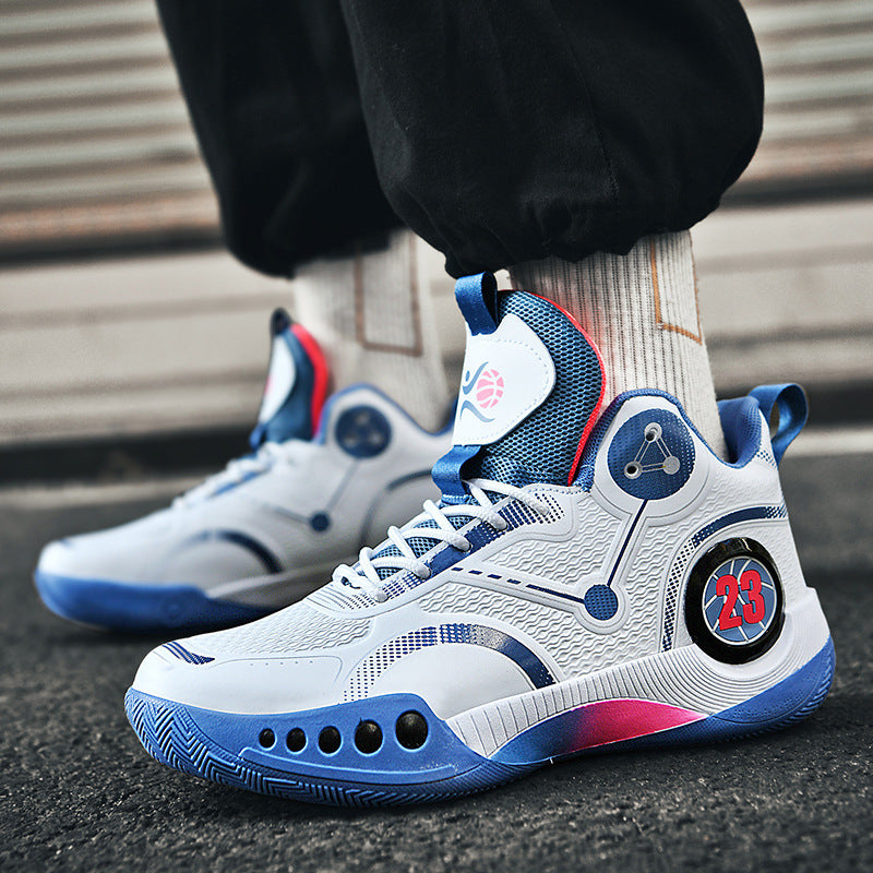 Damen Sportliche Basketball-Schuhe mit atmungsaktiver Mesh-Oberfläche und stabiler Dämpfung R&B