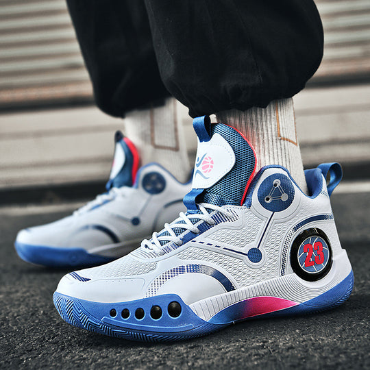 Damen Sportliche Basketball-Schuhe mit atmungsaktiver Mesh-Oberfläche und stabiler Dämpfung R&B