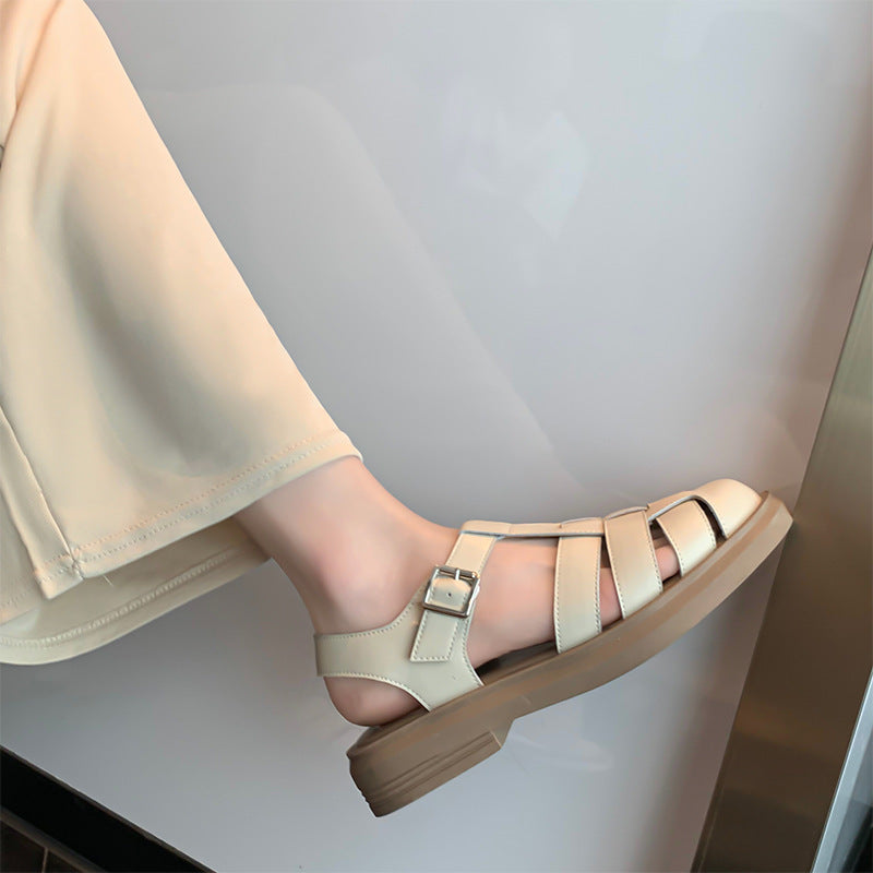 Damen Sandalen mit verstellbarem Riemen und rutschfester Sohle R&B