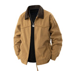 Herren leichte Utility-Jacke mit Stehkragen und praktischen Taschen R&B