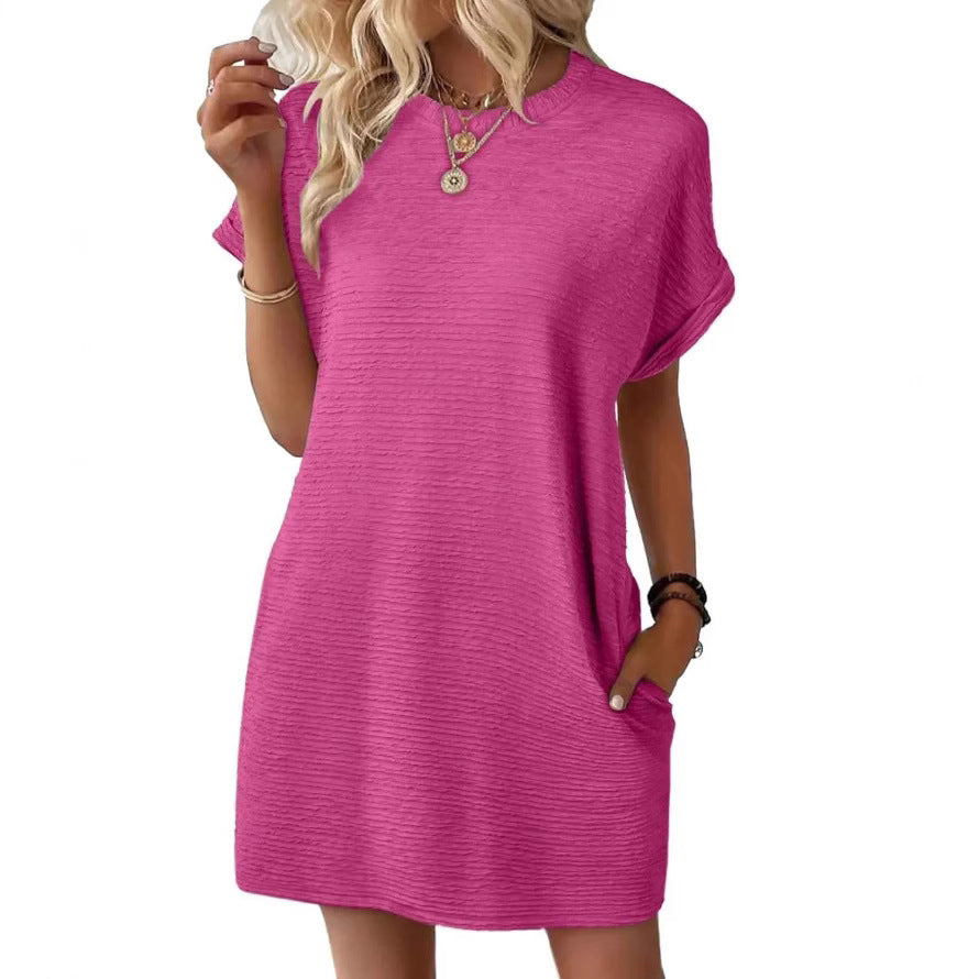 Damen Casual-Kleid mit lässigem Schnitt und praktischen Taschen R&B