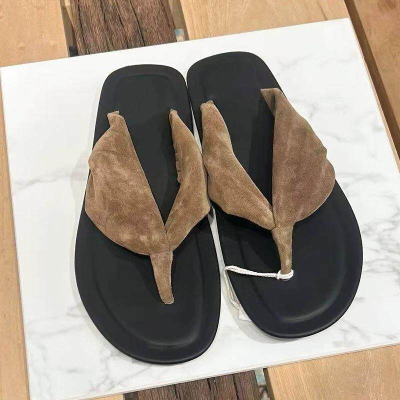 Damen eleganten Zehentrenner-Sandalen mit weich gepolstertem Fußbett und modischem Riemendesign R&B