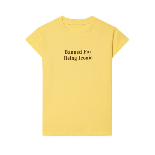 Damen T-Shirt mit modernem Schriftzug und lässigem Schnitt R&B