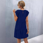 Damen Sommerkleid mit Rüschen R&B