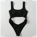 Damen Einteiler Badeanzug mit innovativem Cut-Out-Design