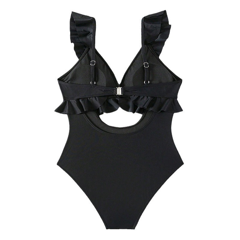 Damen Schwimmanzug mit Rüschendetails R&B