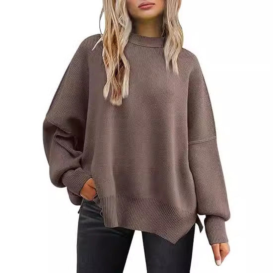 Damen lockerer Strickpullover R&B