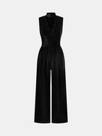 Damen Elegante und vielseitige Jumpsuit mit weitem Beinen R&B