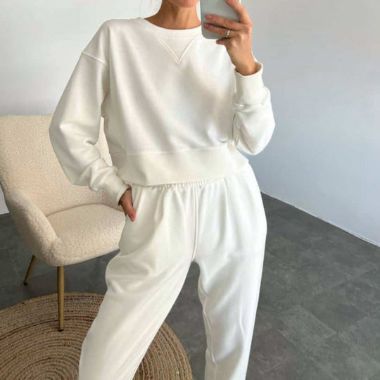 Damen sportliches Freizeit-Set mit hochflexiblem Bund und modernem Schnitt R&B