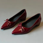Damen elegante Pumps mit modischem Schleifenakzent und bequemer Passform R&B