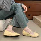 Damen elegante Ballerinas mit dekorativen Schleifen und komfortablem Fußbett R&B