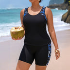 Damen Sportliches Badeoutfit mit Floralprint R&B