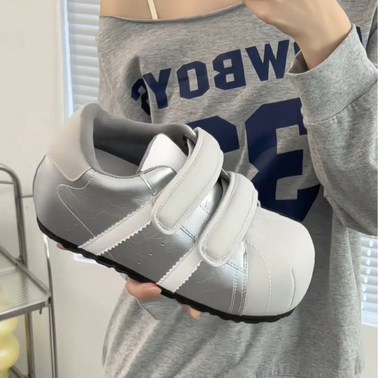 Damen Sportliche Sneaker mit verstellbarem Klettverschluss und gepolsterter Innensohle R&B