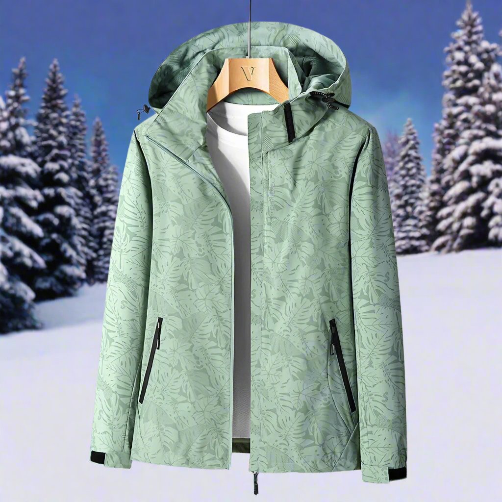 R&B | Regenjacke - Leichtes Material - Kapuze & Reißverschluss - Verstellbare Bündchen