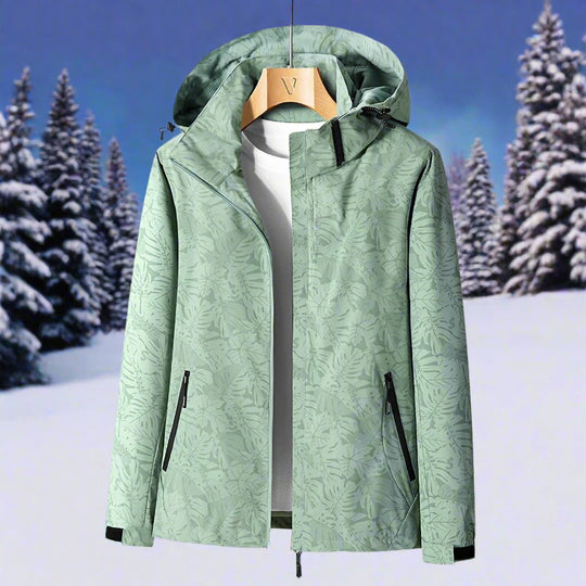 R&B | Regenjacke - Leichtes Material - Kapuze & Reißverschluss - Verstellbare Bündchen