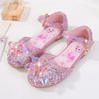 Mädchen Glitzernde Ballerinas mit Blumenapplikationen R&B