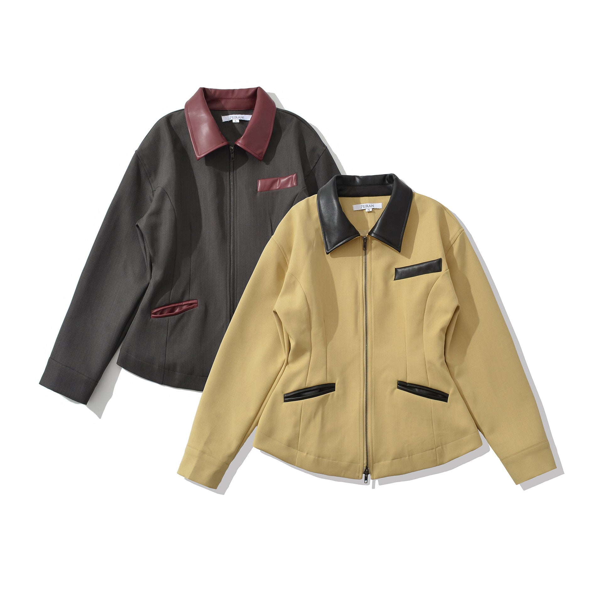 Damen modische kurz geschnittene Jacke mit details R&B