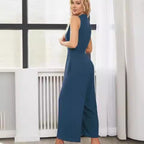 Damen Elegantes Wickelkleid mit seitlichem Bindegürtel R&B