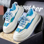 Damen modische Sneakers mit extragroßer Sohle und rutschfester Außensohle R&B
