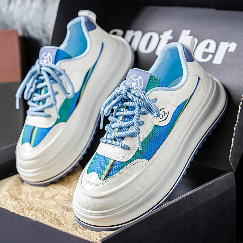 Damen modische Sneakers mit extragroßer Sohle und rutschfester Außensohle R&B