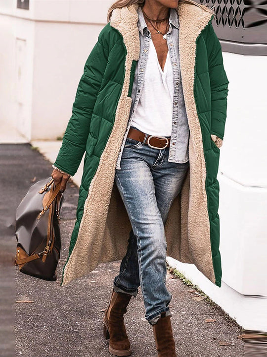 Damen Teddy-Parka mit besonders weichem Innenfutter und figurbetontem Design R&B