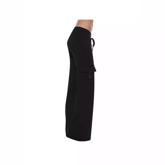 Damen Bequeme Freizeithose mit seitlichen Taschen und elastischem Bund R&B