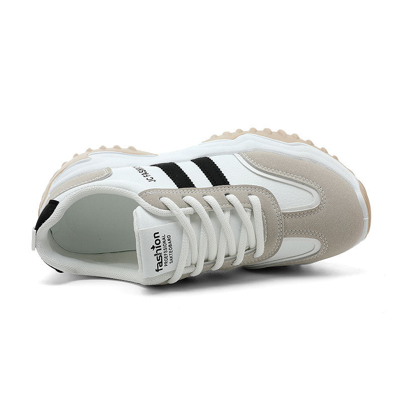 Damen Sportliche Sneaker mit atmungsaktiver Oberflächenstruktur und rutschfester Laufsohle R&B