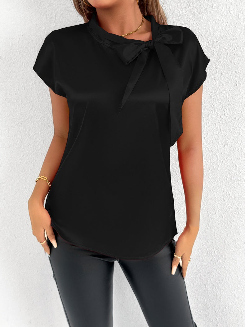 Damen Bluse mit eleganter Schleife R&B