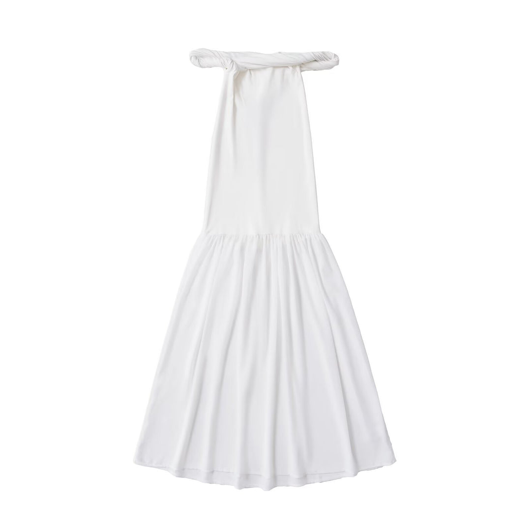 Damen Maxi-Kleid mit elegantem Schößchen R&B