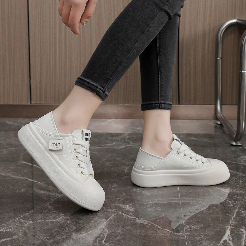 Damen sportliche Sneaker mit moderner Plateau-Sohle R&B