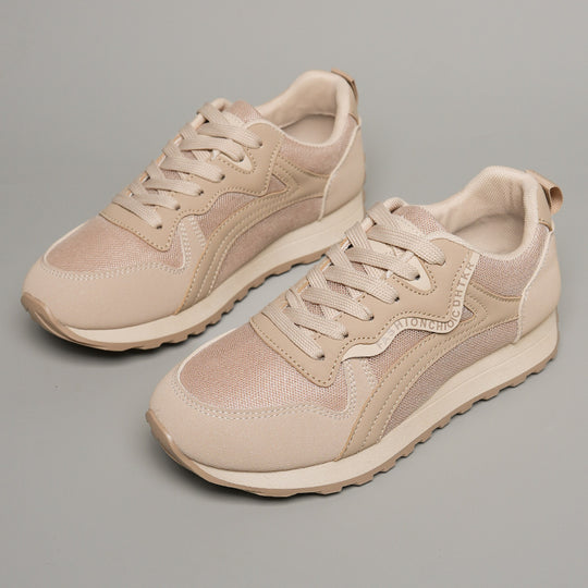 Damen Sportliche Freizeitschuhe mit atmungsaktiven Mesh-Einsätzen und dämpfender Laufsohle R&B