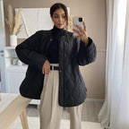 Damen gesteppte Übergangsjacke mit modernen Taschen und feinem Design R&B