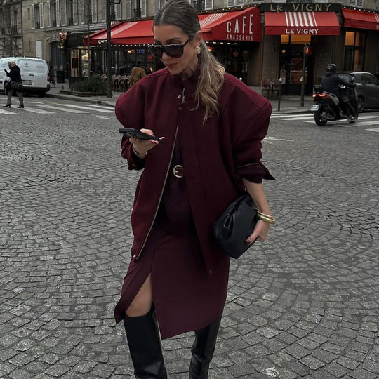 Damen Oversized Steppjacke R&B