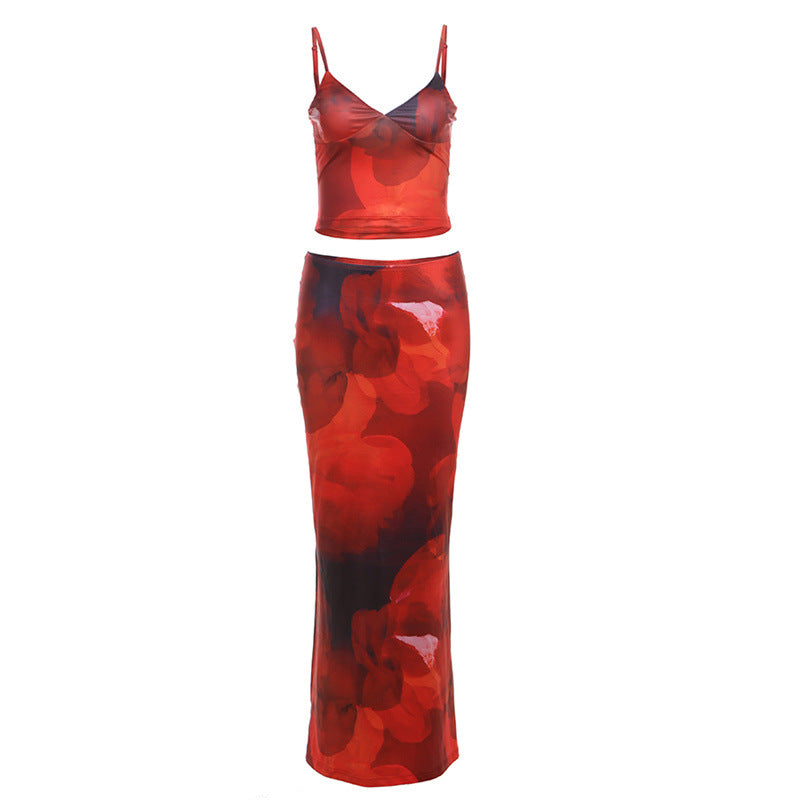 Damen Elegantes Sommerkleid mit floralem Design und schmalem Schnitt R&B
