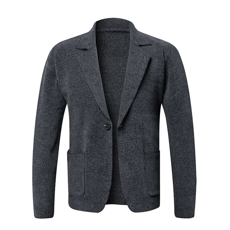 Herren elegante Blazerjacke mit zeitlosem Design und praktischen Taschen R&B