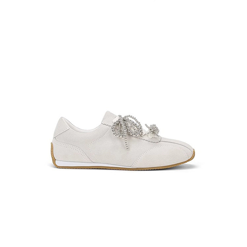 Damen Modische Sneakers mit funkelnden Ziersteinen R&B