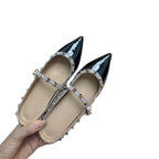 Damen elegante Slingback-Pumps mit zierlichem Riemchendesign R&B