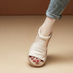 Damen Offene Sandalen mit verstellbarem Riemen und komfortabler Sohle R&B