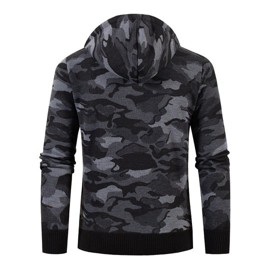 Herren moderne Kapuzenjacke mit Fleece-Futter R&B