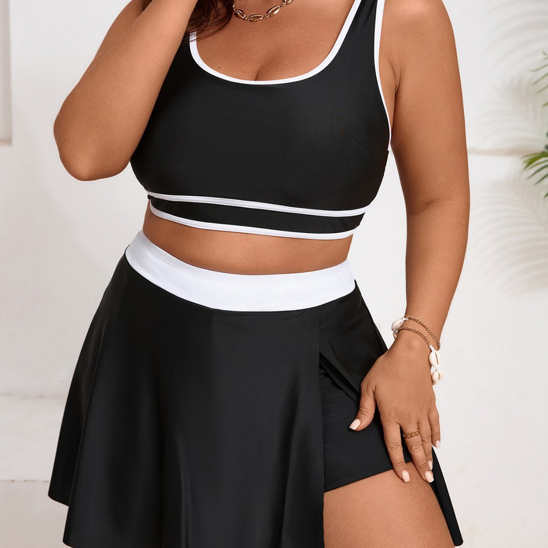 Damen Sportliches Badeset mit Rock R&B