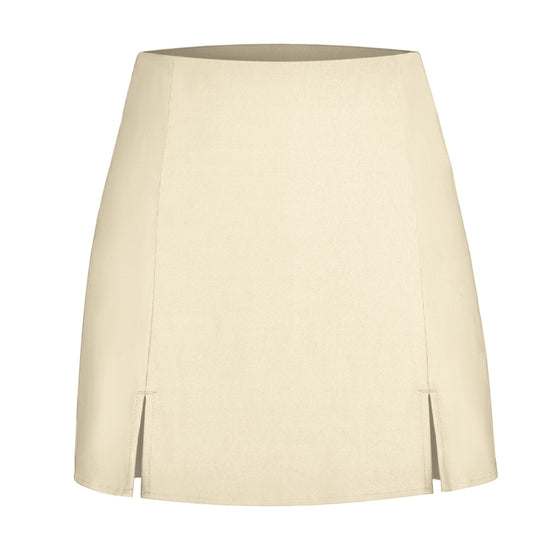 Damen Designer Minirock mit seitlichen Schlitzen R&B
