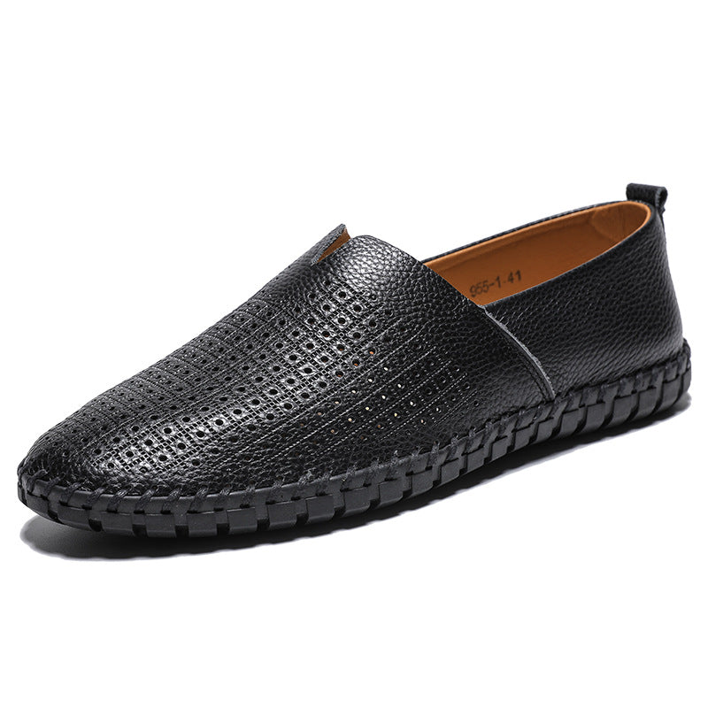 Herren Bequeme Mokassins aus atmungsaktivem Leder R&B