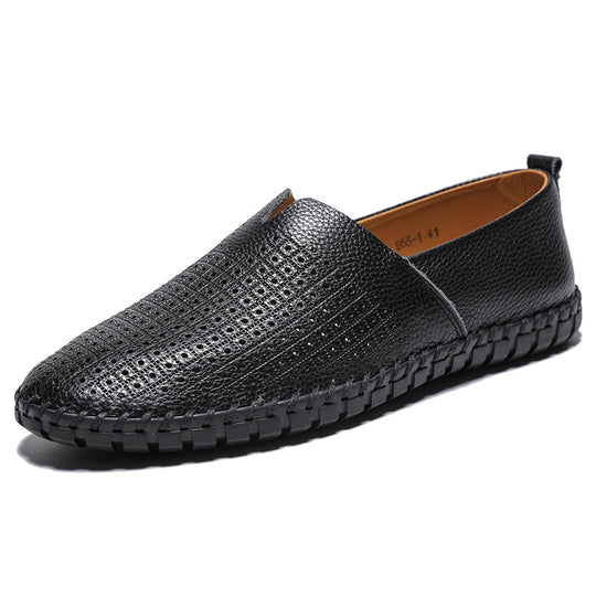 Herren Bequeme Mokassins aus atmungsaktivem Leder R&B