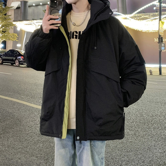 Herren isolierte Übergangsjacke mit vielseitigen Taschen und verstellbarem Kapuzensystem R&B