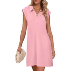 Damen Polo-Kleid mit Taschen und modernem Schnitt R&B