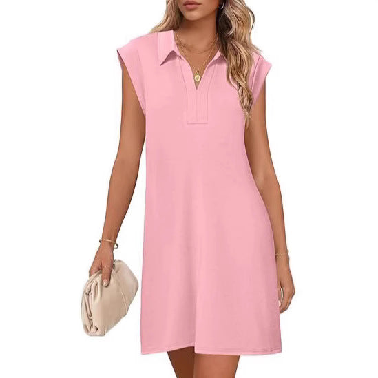 Damen Polo-Kleid mit Taschen und modernem Schnitt R&B