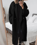 R&B | Trenchcoat mit Einem Knopf für Frauen - Schwarz